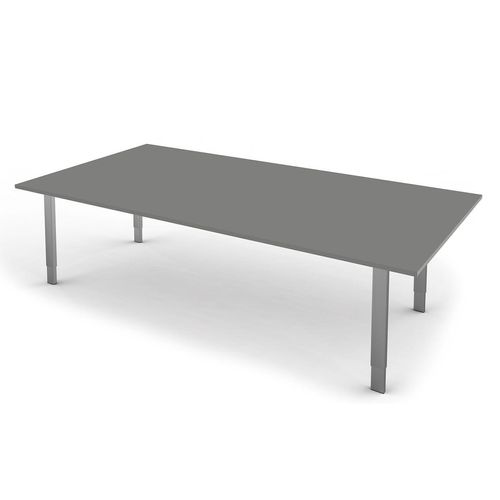 Form 5 Schreibtisch, manuell höheneinstellbar, Grafit, Größe Tischplatte:160 x 80 cm