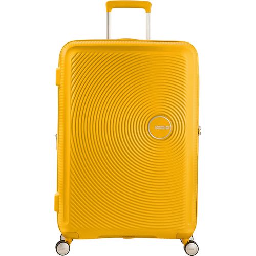 American Tourister Soundbox Spinner EXP 55/20 Cabin Erweiterbar-Koffer mit 4 Rädern Golden Yellow 35,5/41 L