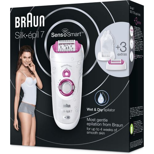 Braun Silk-epil 7-700 Legs & Body wet&dry Epilierer mit 3 Extras