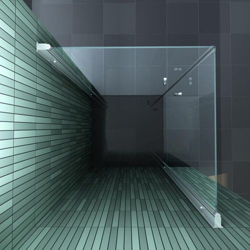 Duschkabine BANHO 80 x 80 x 190 cm ohne Duschtasse