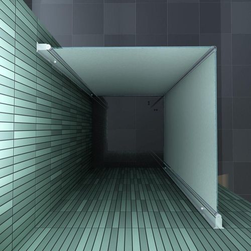 Duschkabine BANHO-F 80 x 80 x 190 cm ohne Duschtasse