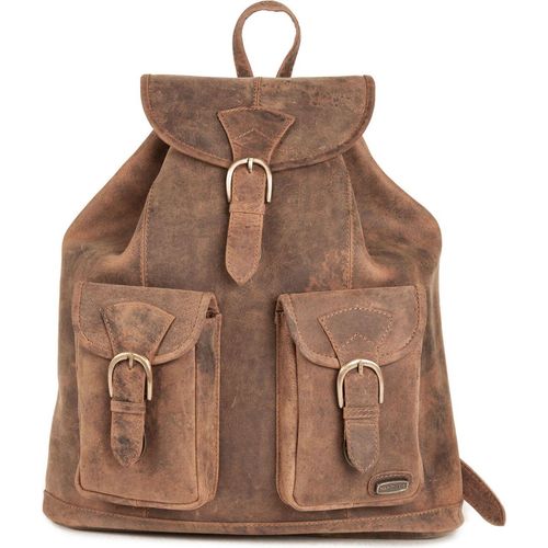 HAROLD'S Leder Freizeitrucksack Antic Backpack Nature braun