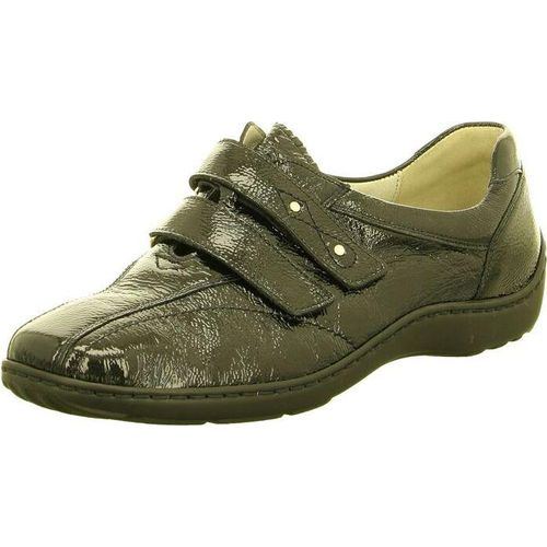 Waldlaeufer Damen Slipper Sportlich Bequem schwarz