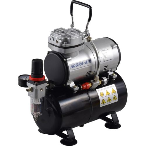 Agora-Tec® Airbrush Mini Druckluft Kompressor AT-AC-04 (sehr leise)