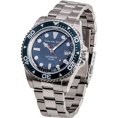 Carl von Zeyten CVZ0030BLMB No. 30 Automatik blau silber Herren Uhr NEU