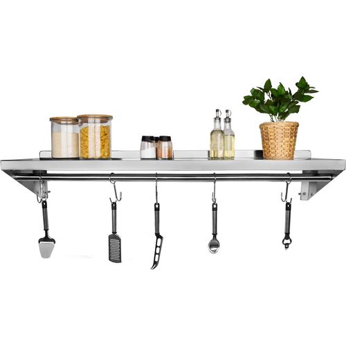 Beeketal Gastro Edelstahlregal Regal Wandregal, Modell:WABG-30
