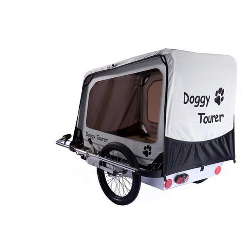Fahrradanhänger / Hundeanhänger Kids Touring Doggy Tourer L silber