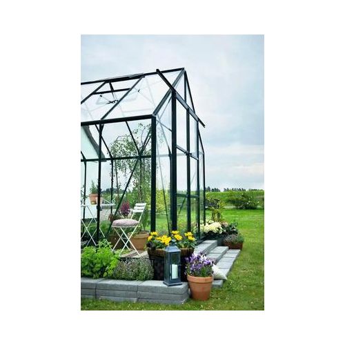 Gewächshaus Halls Magnum 128 9,9m² Alu grün 3mm Sicherheitsglas