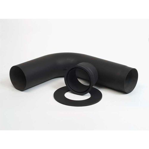 Ofenrohr / Rauchrohr - Set Ø150mm Fullform-Anschlussset graphit