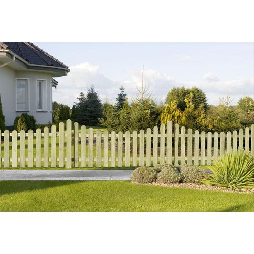 Garten Zaun / Holzzaun Bielefeld mit Unterbogen kdi 180 x 80/65 cm