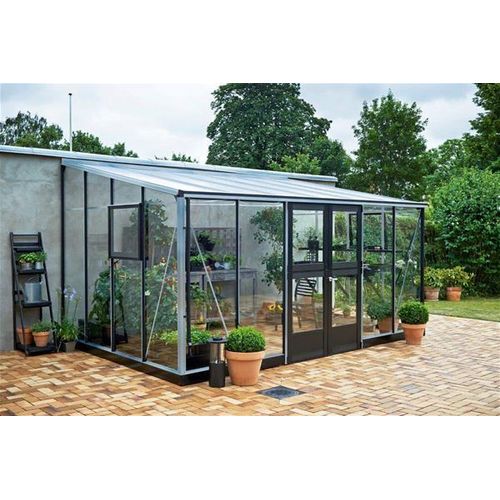 Gewächshaus Juliana Veranda 12,9m² Alu / 3mm Sicherheitsglas