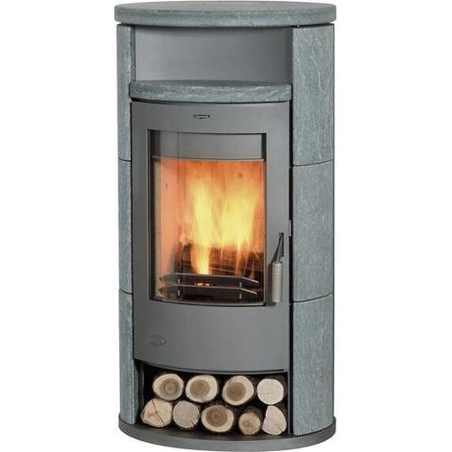 Kaminofen Fireplace Alicante Speckstein 8kW mit Teefach