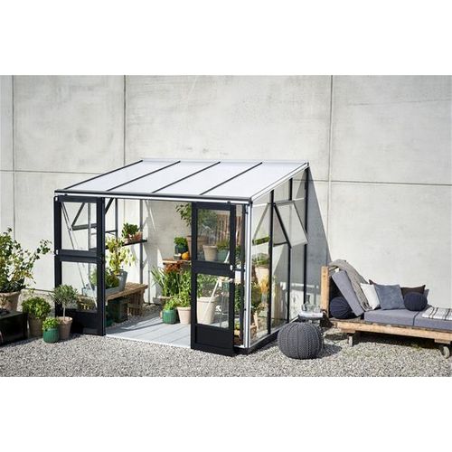 Gewächshaus Juliana Veranda 6,6m² Alu / 3mm Sicherheitsglas