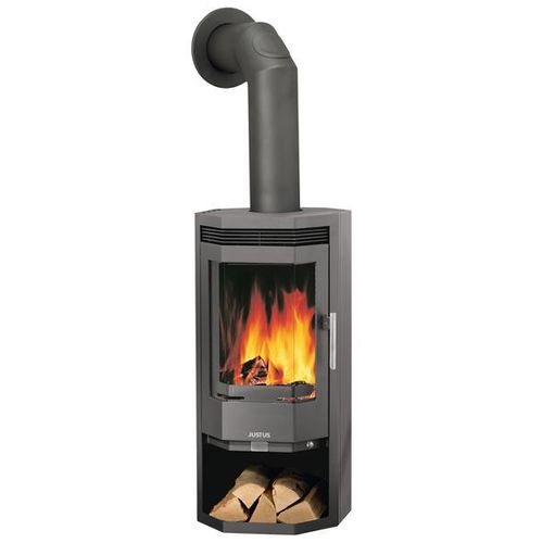 Kaminofen / Dauerbrandofen Justus Usedom 5 D Stahl grau 5kW
