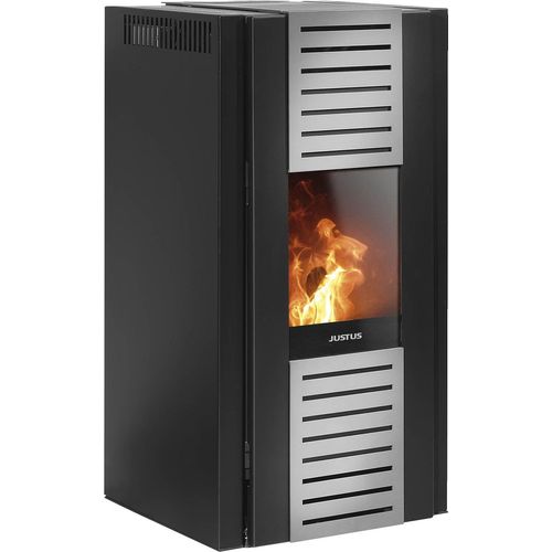 Pelletofen Justus Sirkos Aqua wasserführend Stahl schwarz 3-9kW