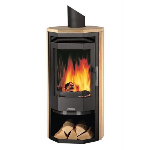 Kaminofen Justus Usedom 5 Sandstein schwarz raumluftunabhängig 5 kW