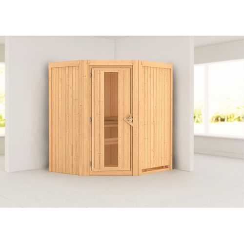 Sauna Taurin : ohne Dachkranz : Energiespartür Holztür gedämmt : ohne Ofen Dachkranz: ohne Dachkranz Saunaofen: ohne Ofen Saunatür: Energiespartür Holztür gedämmt