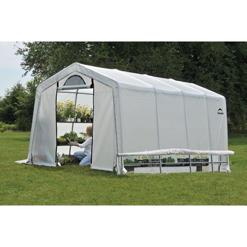 Folien Gewächshaus Shelter Logic 18,3m² weiß 610x300x240cm