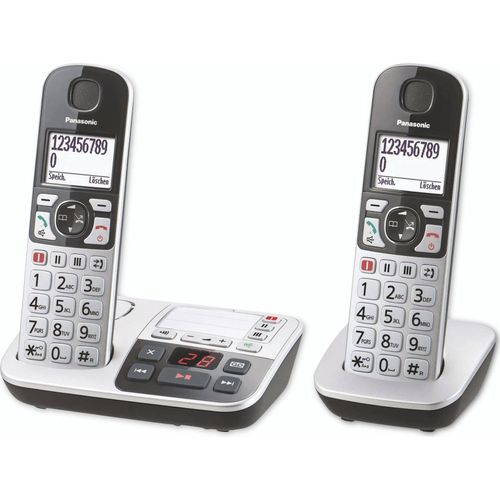 Panasonic KX-TGE522GS Schnurlostelefon silber Festnetz