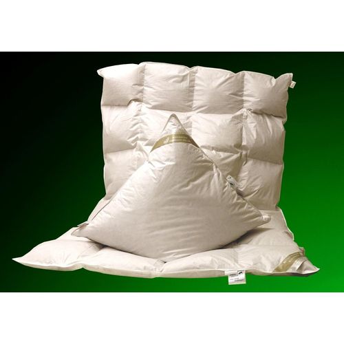 Set leichte Ganzjahresdecke Daunendecke Bettdecke 4x6 135x200 + Kissen 40x80