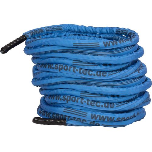 Fitness Tau Trainingsseil Schlagseil Battle Rope Schlangenseil 3 cm x 25 m BLAU