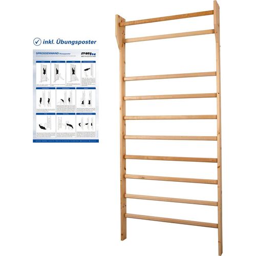 Sprossenwand Kletterwand Turnwand Klettergerüst Gymnasik Fitness, 100x230 cm