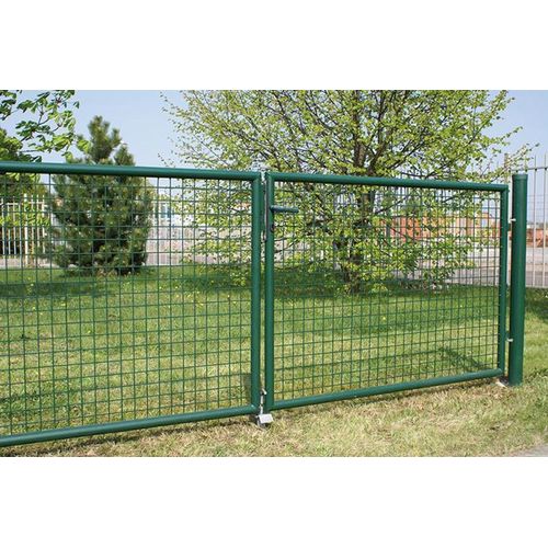 Gartentor grün-besch. 2-flügelig 3000x2000