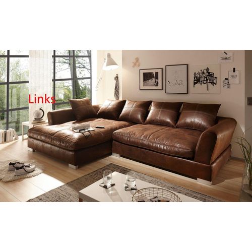 Big Sofa Vintage schwarz, Ecksofa,
