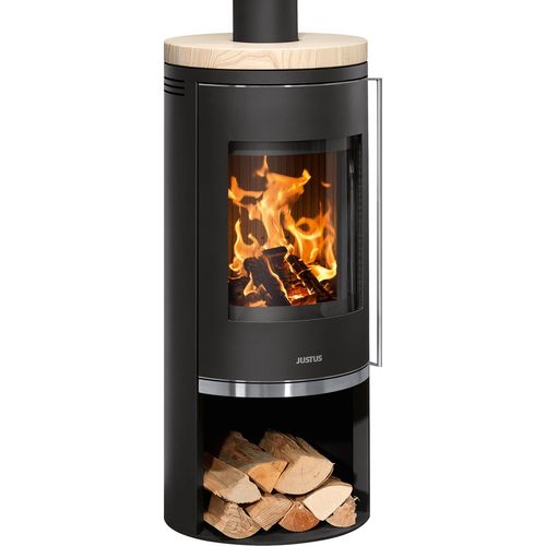 Kaminofen Justus Faro 2.0 raumluftunabh. Stahl schwarz Sandstein 6kW