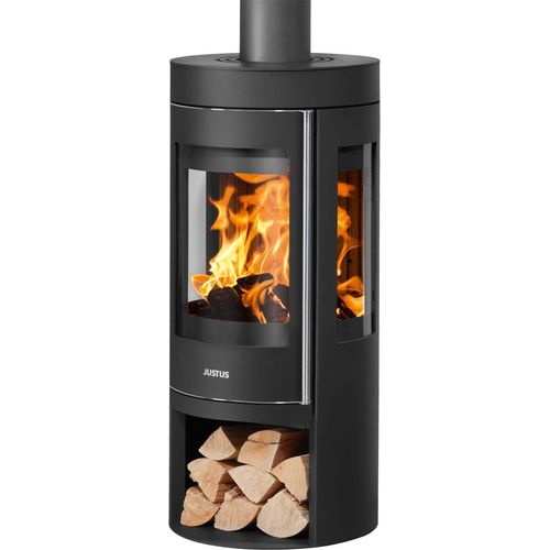 Kaminofen Justus Mino Trios 2.0 raumluftunabhängig Stahl schwarz 5kW