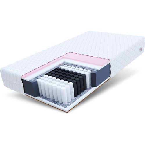 Matratze 100x200 cm REGGIO H2 H3 Premium 7 Zonen Taschenfederkern Visco Schaum Kokos Höhe ca. 25 cm