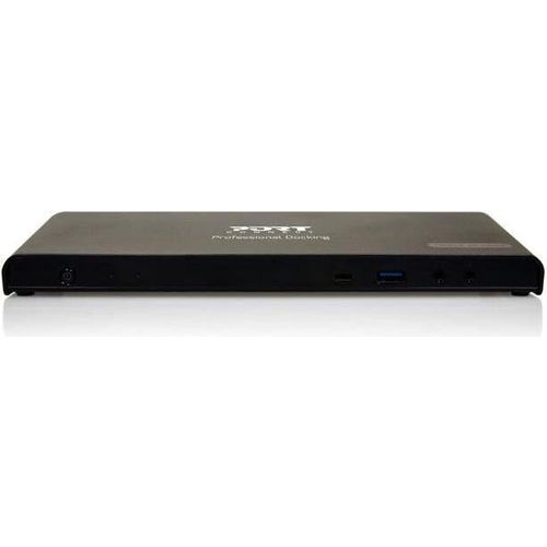 Port Designs 901904-EU, USB 3.2 Gen 1 (3.1 Gen 1) Type-C, Schwarz, DisplayPort, HDMI, RJ-45, USB 3.2 Gen 1 (3.1 Gen 1) Type-A, USB 3.2 Gen 1 (3.1 Gen 1) Type-C, Acrylnitril-Butadien-Styrol (ABS), China, CE, RoHS