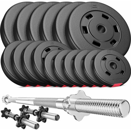 Hop-Sport Hantelset 58 kg Hanteln Kurzhanteln Langhantel Hantelscheiben 30mm