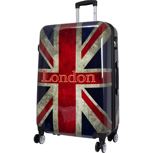 Reisekoffer Groß 77 cm London Union Jack Hartschalen Trolley 115 Li Bowatex