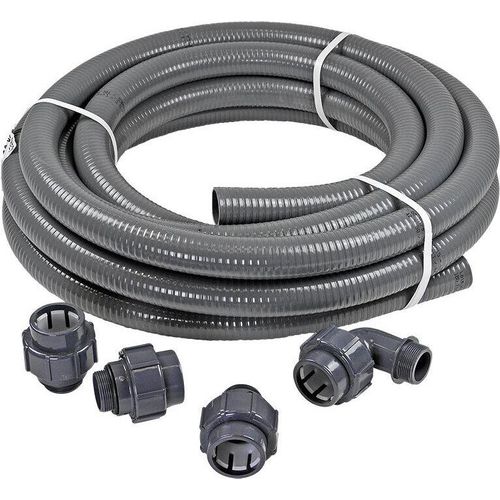 Anschluss-SET 25m FlexFit flexibler PVC Druckschlauch Ø 50mm + Fittinge