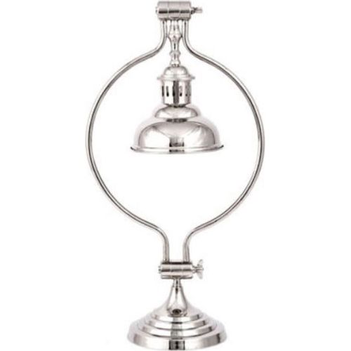 Casa Padrino Luxus Tischleuchte / Schreibtischleuchte Silber 33 x 19 x H. 63 cm - Deko Accessoires