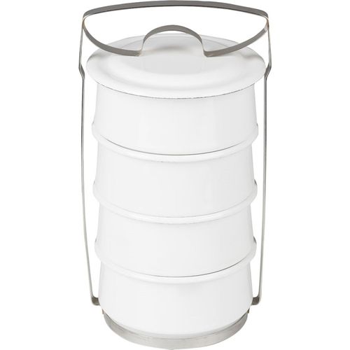 Riess Essensträger 4 teilig Emaille Weiss