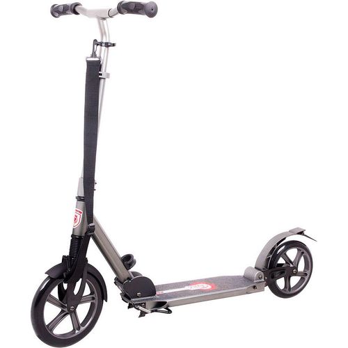 Tretroller Worker Authico - klappbarer Aluminium Scooter - Big Wheel Reifen 230/200 mm, ABEC 9, Rücktrittbremse