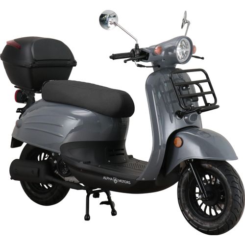 Motorroller Adria 50 ccm 45 km/h EURO 5 grau inkl. Topcase