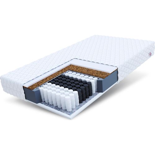 Matratze 100 x 200 cm VITORIA 7 Zonen H3 Premium Taschenfederkern mit Kokos Höhe ca 17 cm
