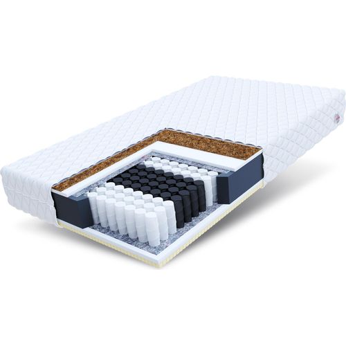 Matratze 100x200 cm ARDEA 7 Zonen H3 H4 Premium Taschenfederkern Latex Kokos Höhe ca 19 cm