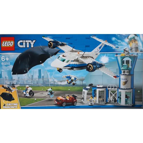 LEGO 60210 City Polizei Fliegerstützpunkt, Flugzeug mit Fallschirmjäger
