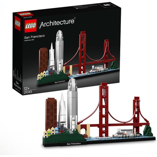 LEGO 21043 Architecture San Francisco Modellbausatz für Erwachsene und Teenager, tolles Geschenk, Skyline-Kollektion mit Golden Gate Bridge