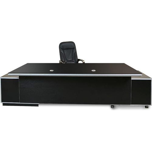 Büromöbel Chef Schreibtisch Managerschreibtisch Büroschreibtisch KEHL schwarz XXL 245x105x75 cm Büro Arbeitszimmer Office Büroausstattung