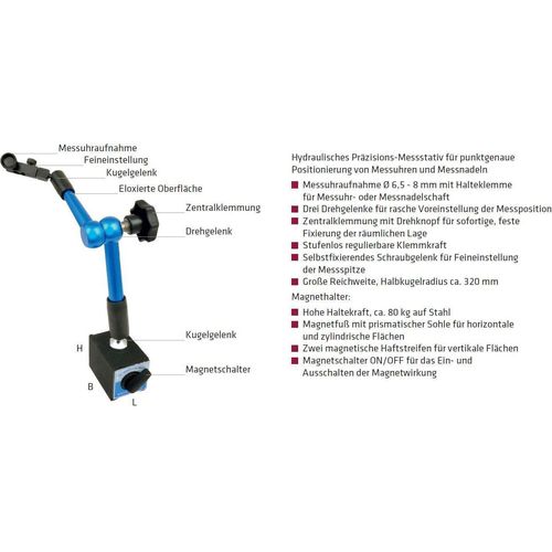 Elmag Präzisions-Magnet-Messstativ, 88730