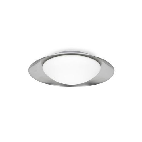 Weißes Nickel Seitendeckenleuchte H11 cm