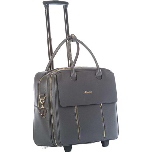 Damen rollende Aktentasche Trolley dunkel grau Bowatex, Laptoptrolley Tasche