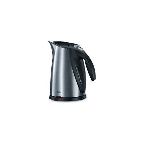 Braun WK 600 Sommelier Schnurloser Wasserkocher, Edelstahlgehäuse, 1,7 l FÃ1/4llmenge, 2200 Watt, 360° Sockel, Trockengehschutz, Kalkfilter, Abschaltautomatik