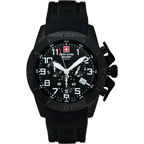 Swiss Alpine Military Herren Uhr Chrono 7063.9877SAM Silikon