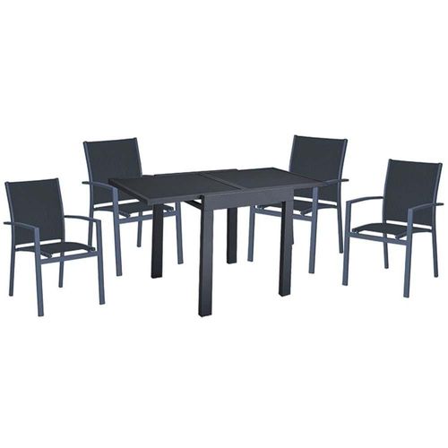 Tischgruppe, Aluminium, Harms ELENA 5-tlg.